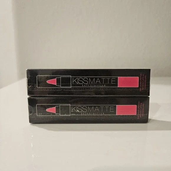 2 Set Kiss Matte Soft Lipstick Shade 10 And 11 Dnm Beauty Pink