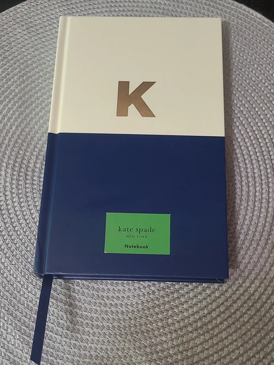 Kate Spade 'K' Initial Hardcover Notebook