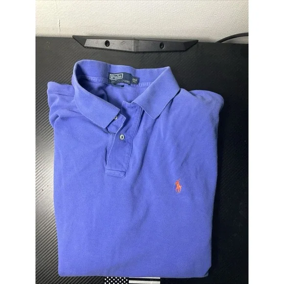 Polo Ralph Lauren Men's Size 2XLT Tall Blue With Orange Pony