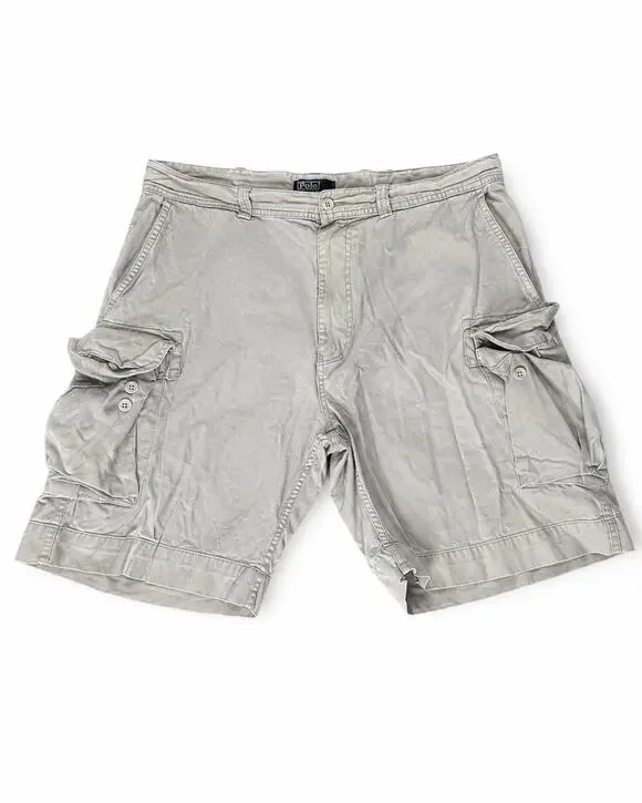 Polo Ralph Lauren Classic Chino 67 Cargo Shorts Men’s 38 Beige 100% Cotton