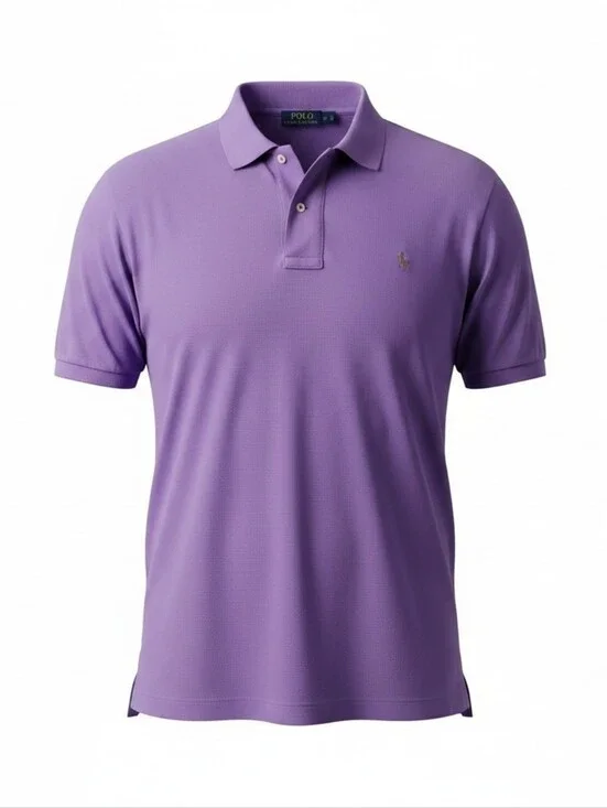 Polo by Ralph Lauren Men’s Lavender Polo Shirt with Embroidered Pony