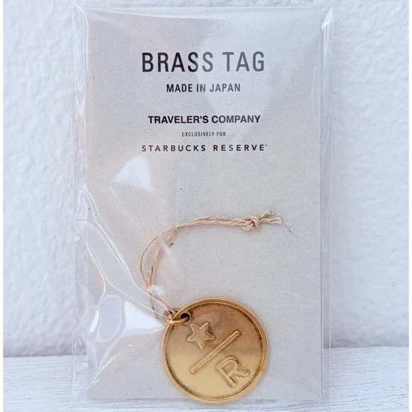 TRAVELER'S notebook Starbucks Reserve Tokyo Brass Tag Charm JAPAN