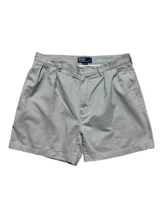 Polo Ralph Lauren Andrew Shorts Men’s 36 Beige Cotton Chino 6” Inseam