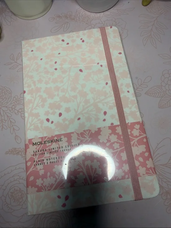 Moleskine Pink Sakura Floral Hardcover Notebook