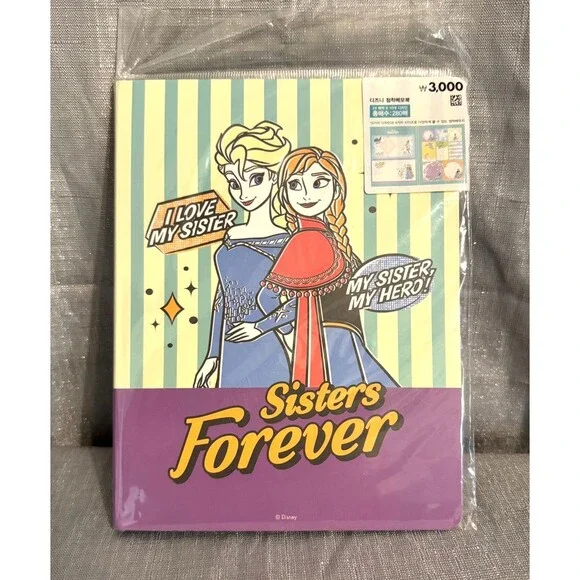 Disney Frozen Elsa&Anna Sisters Forever Sticky Note Paper Pads In A Folder Book