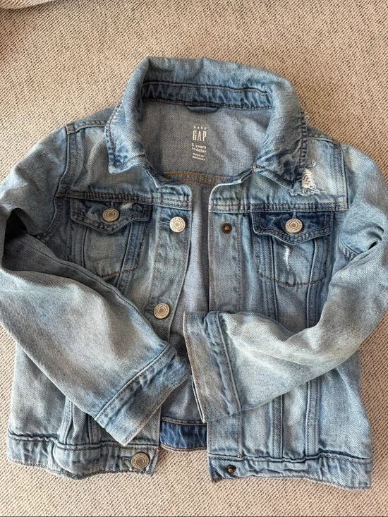 GAP Light Wash Blue Kids Denim Jacket