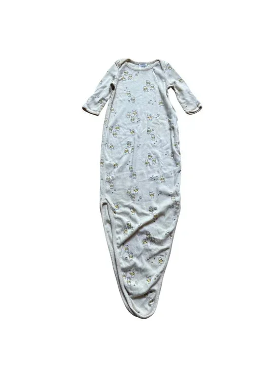 Hanna Andersson Disney Infant 0-3 Months Beige Supima Cotton Pooh Sleep Gown