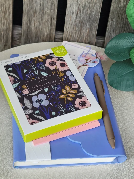 With Gratitude Floral Thank You Notes - Journal Bundle