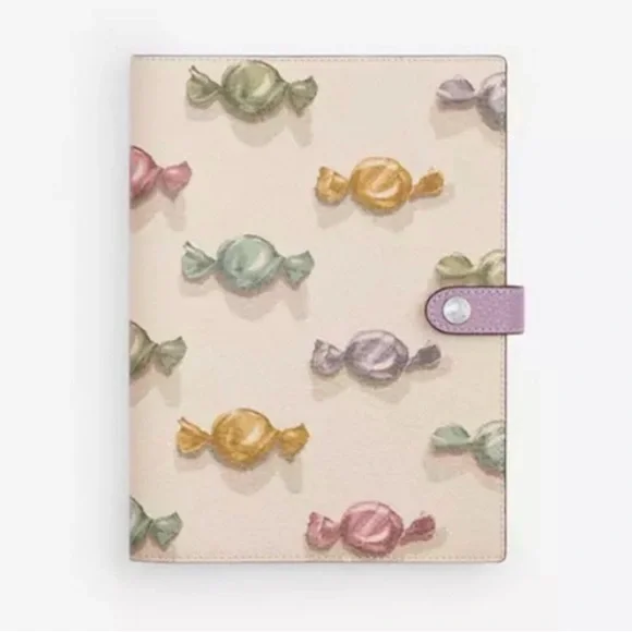 Coach Notebook With Candy Print NWT