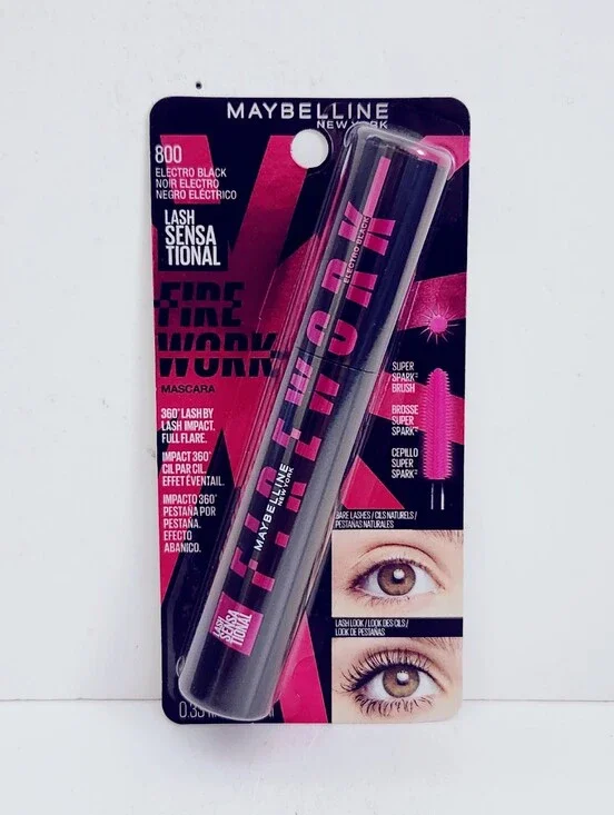 🐢2/$15 Maybelline Lash Sensational Firework Washable Mascara Electro Black