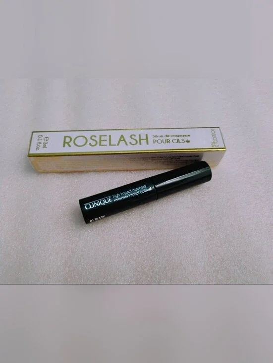 NIB ROSEGOLD Roselash Eyelash Growth Serum & Clinique Mascara Mini