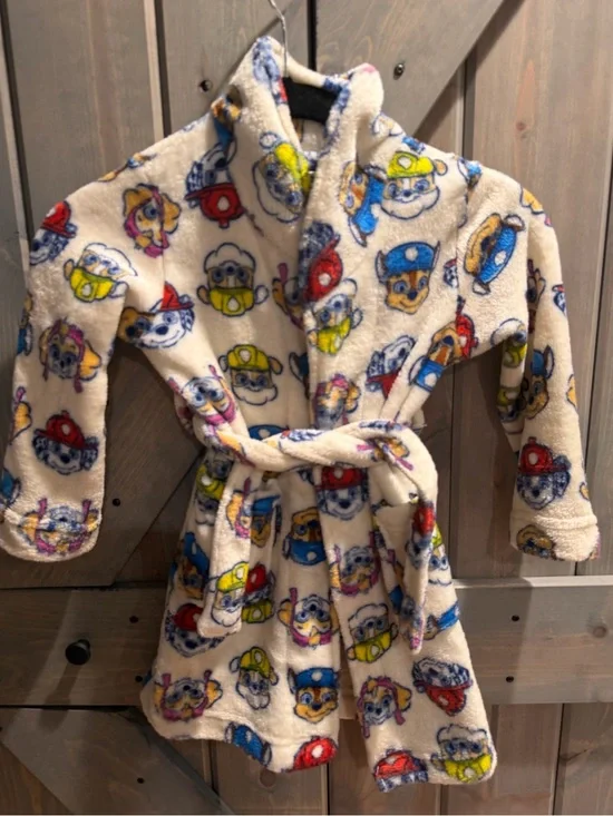 Nickelodeon Paw Patrol Plush Fleece Robe Size 4T