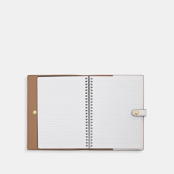 FREE SHIPPING Coach Notebook In Signature Canvas chalk white
