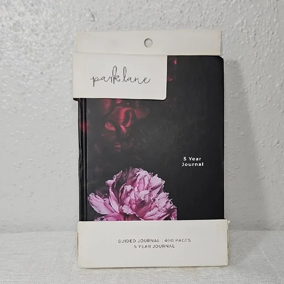 Park Lane 5 Year Guided Journal with Pink & Red Floral Design 400 pages
