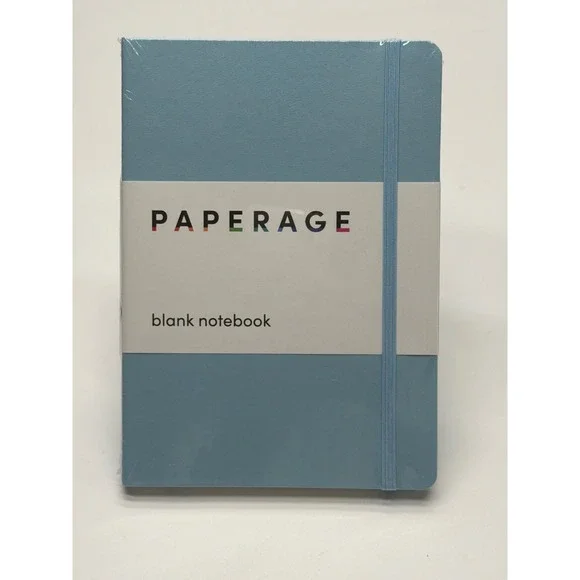Paperage Blank Notebook Sky Blue Hardcover Journal 160 Pages 5.7 x 8 Inch 80723