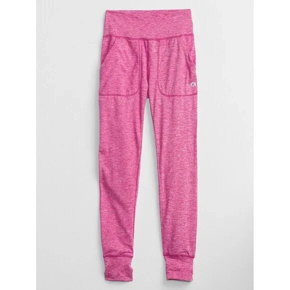 Gap Kids Brushed Tech Jersey Pull-On Pink Active Joggers Bright Beet. XXL. NEW.