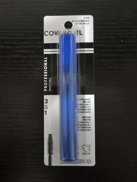 COVERGIRL Professional Mascara in Bright Blue Tube - 210 Black Brown