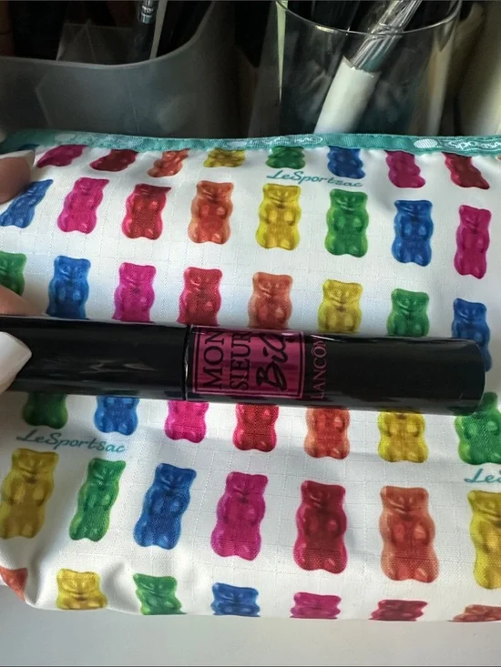 Lancôme Monsieur Big Mascara on Gummy Bear Cosmetic Pouch