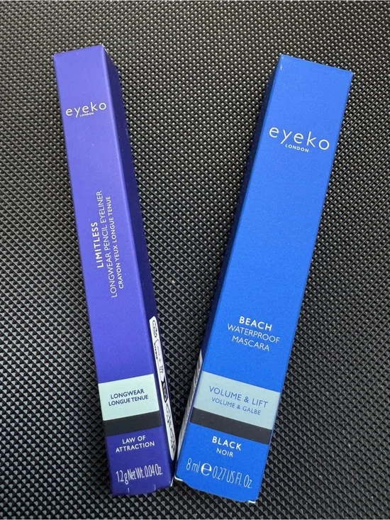 Eyeko Black Waterproof Mascara and eyeliner bundle