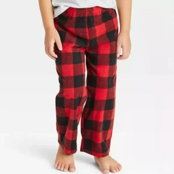 BUFFALO PLAID FLEECE PAJAMA BOTTOMS