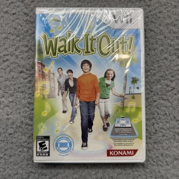 NISP Konami Walk it Out (Nintendo Wii, 2010) Dance Dance Revolution Mat Game