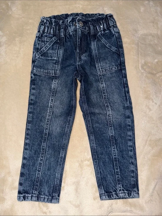 GAP Dark Blue Elastic Waist Denim Jogger Pants