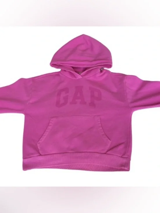 GAP Girls Bubble Gum Pink Pullover Hoodie Sweatshirt