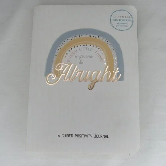 Molly & Rex Guided Positivity Journal Every Little Thing is Gonna Be Alright New