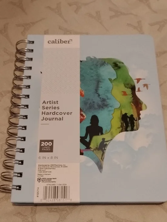 Caliber Artist Series Hardcover Journal Multicolor Artwork 6