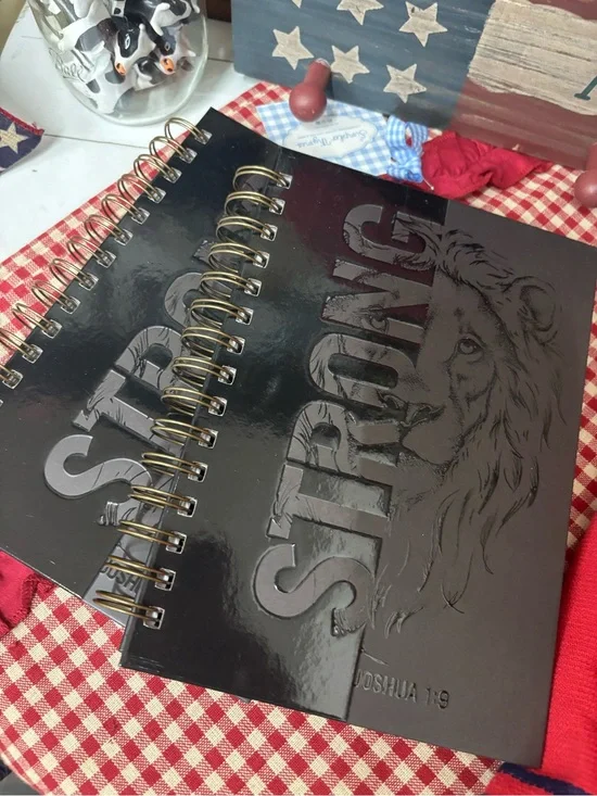 Christian Men’s Journal STRONG  One Spiral Hardcover Notebook - Final Sale