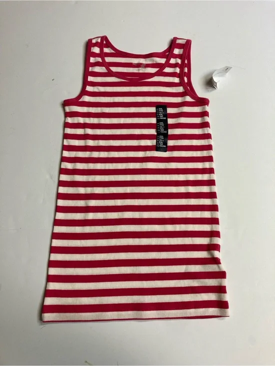 GAP Girls Pink & White Striped Tank Dress
