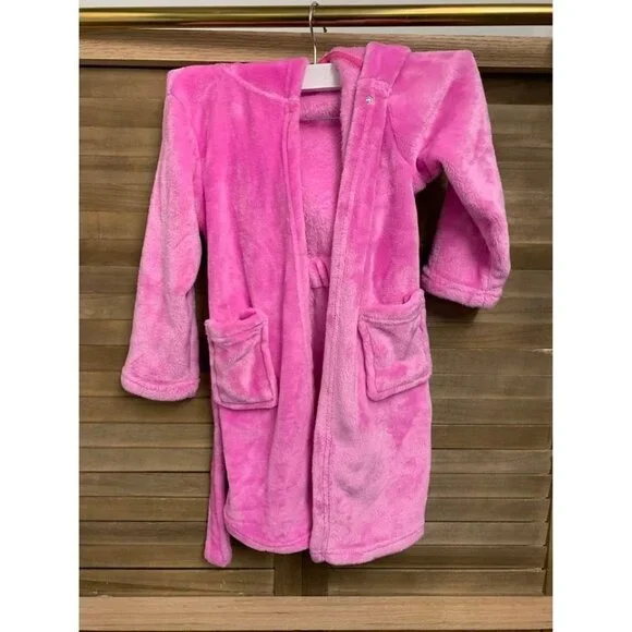 Girls Unicorn Hooded Robe Pink Small to Medium U4