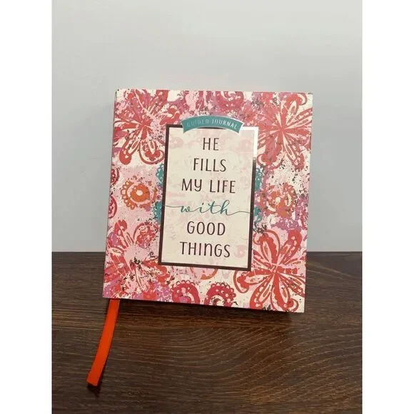 Guided Journal He Fills My Life with Good Things Hard Back 6x6