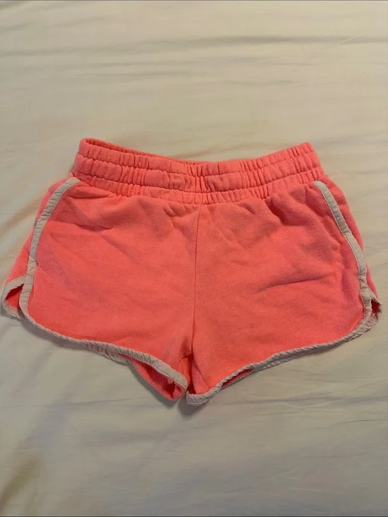 Gap Girls Size M (8) Coral Terry Shorts with Contrast Trim