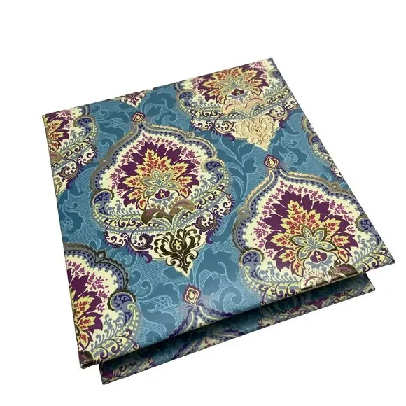 Blue Paisly Stationary Note pad Book Like 5.5 x5.5 x 1.5 Preowned