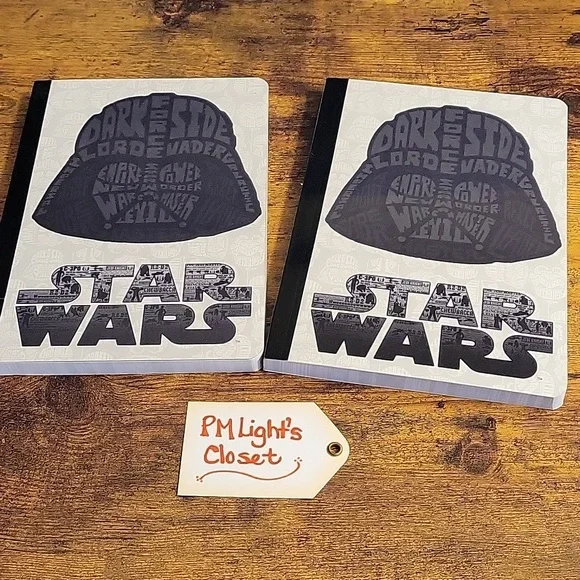 Set of 2 New Star Wars Journals Darth Vader Disney