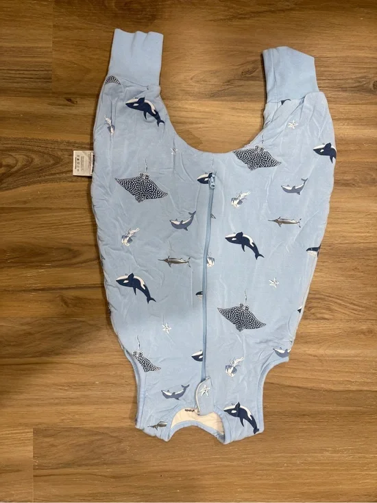Light Blue Ocean Friends Zip Front Sleep Sack for Kids