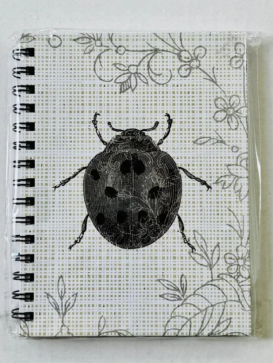 Notebook Michaels Store - Beetle Design, Spiral, 120 Ruled Sheets - NEW