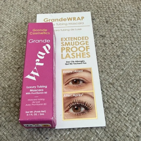 Grande Cosmetics GrandeWRAP Luxury Tubing Mascara - Travel Size. 0.1 oz.