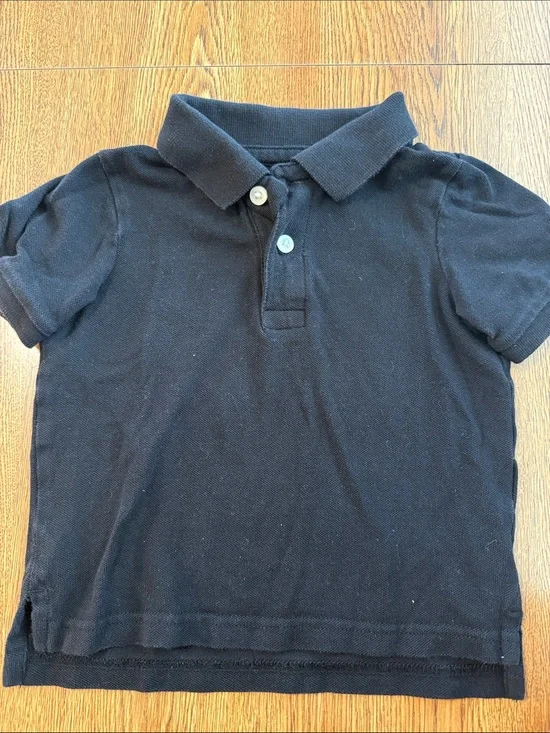 The Children's Place Black Polo Shirt - Short Sleeve