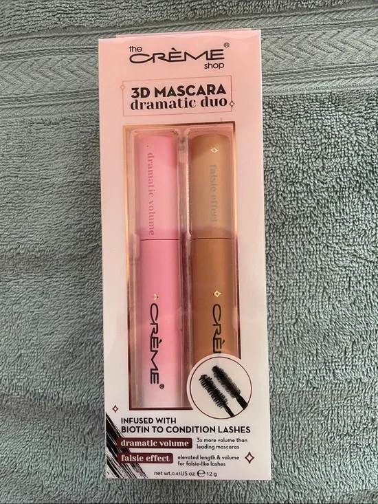 The Crème Shop 3D Mascara Dramatic Duo - Black