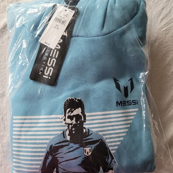 GAP Messi Hoodies Youth Blue Size XXL (14-16)