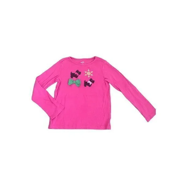 Gymboree Dog Bows Long Sleeve Shirt