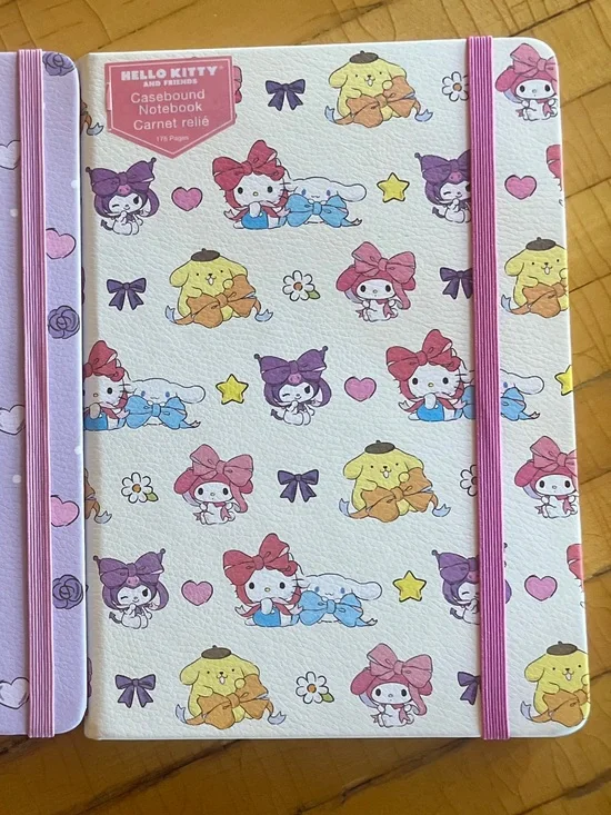 Hello Kitty and Friends Multicolor Casebound Notebook NEW NWT