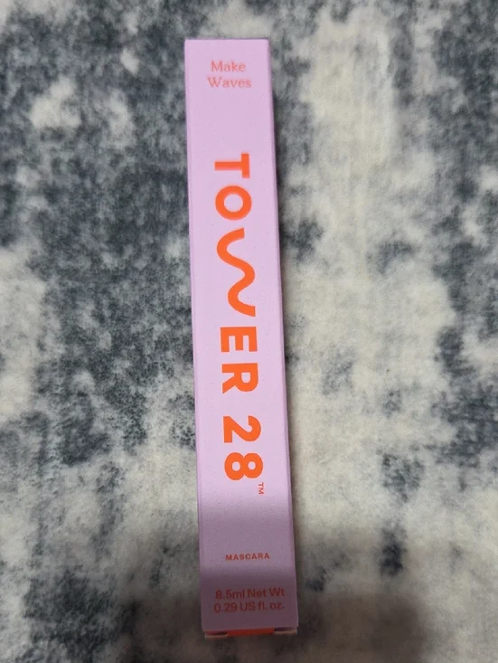 Tower 28 Mascara Box in Pink with Orange Logo