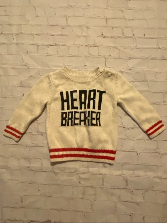 Baby GAP Baby Cream Knit “Heart Bresker” Sweater 6-12 months