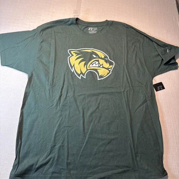 UVU Wolverines T-shirt Hunter Green 2XL by Russell NEW‎
