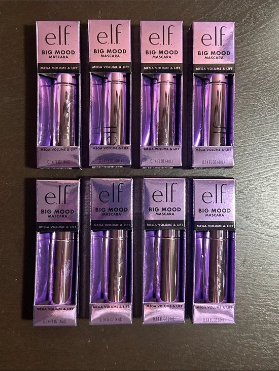 NWT e.l.f. Big Mood Mascara Travel Size - Lot of 8