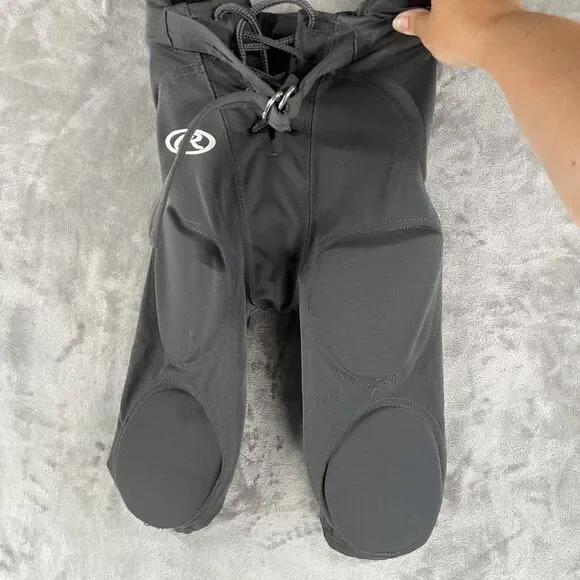 Rawlings Youth Small Football Pants Gray Padded Integrated Practice Game Pants