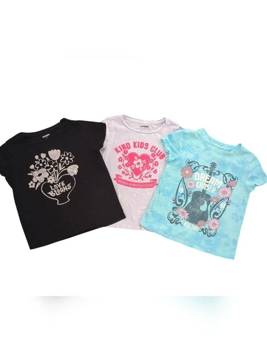 Girls Flower Child T-shirt Bundle (Size 8)